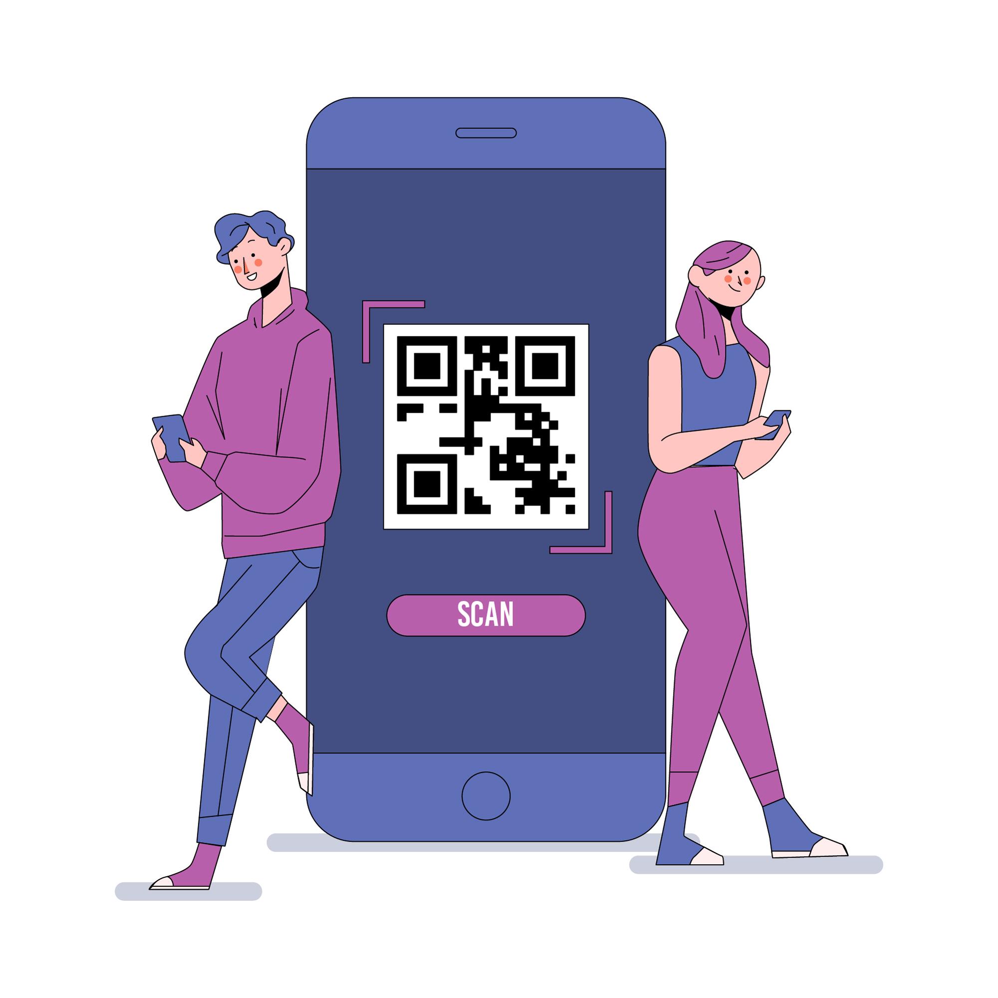 QR Code Illustration